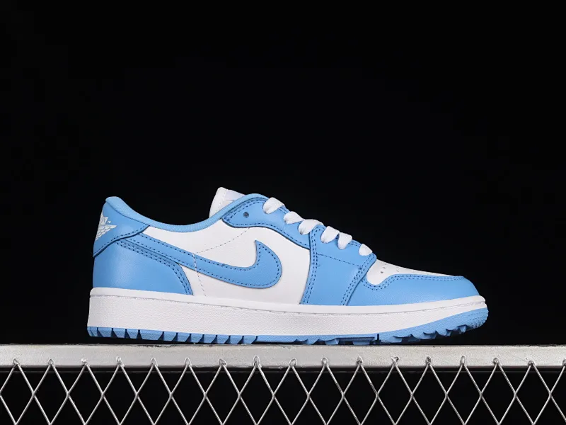 All categories Air Jordan Jordan series basketball shoes Air Jordan 1 Low G version pure original Air Jordan 1 Low Golf "UNC" AJ1 Joe 1 new golf version North Carolina blue color DD9315-100